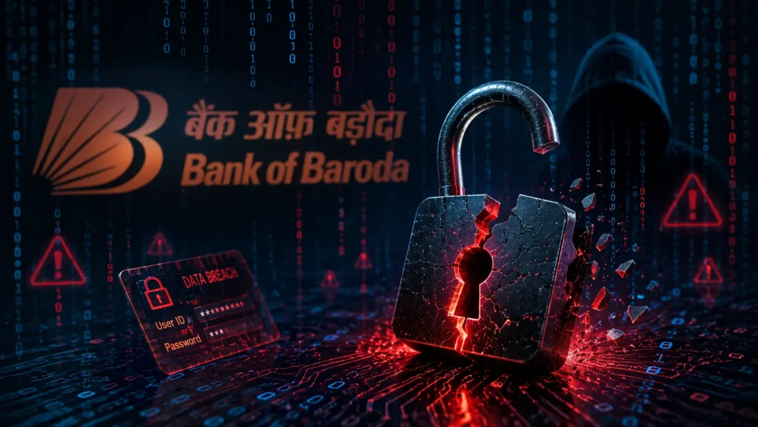 करोड़ों ग्राहकों की नींद उड़ी! बैंक ऑफ बड़ौदा का संवेदनशील डेटा डार्क वेब पर बिकने का दावा, सैंपल फाइल में दिखे चौंकाने वाले दस्तावेज, बैंक RBI की चुप्पी ने बढ़ाई टेंशन